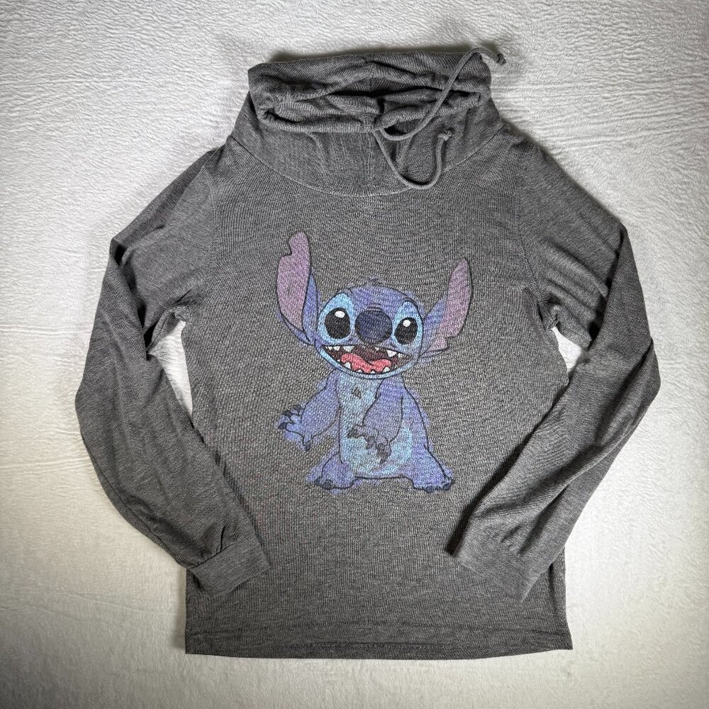 Disney Lilo & Stitch Cowlneck‎ Long-Sleeve Girls Top by Hot Topic Large
